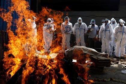 Crematorio en Nueva Delhi. REUTERS/Adnan Abidi