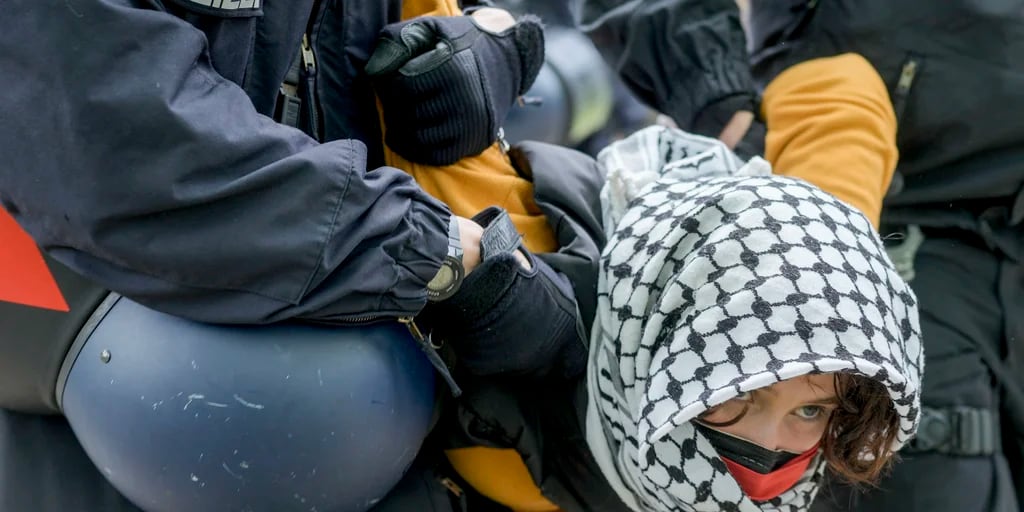 Las manifestaciones estudiantiles contra la guerra en la Franja de Gaza se extendieron a varias ciudades de Europa