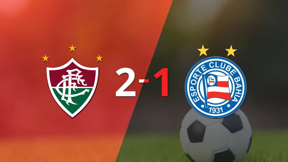 Fluminense sacó los 3 puntos en casa al vencer 2-1 a Bahia