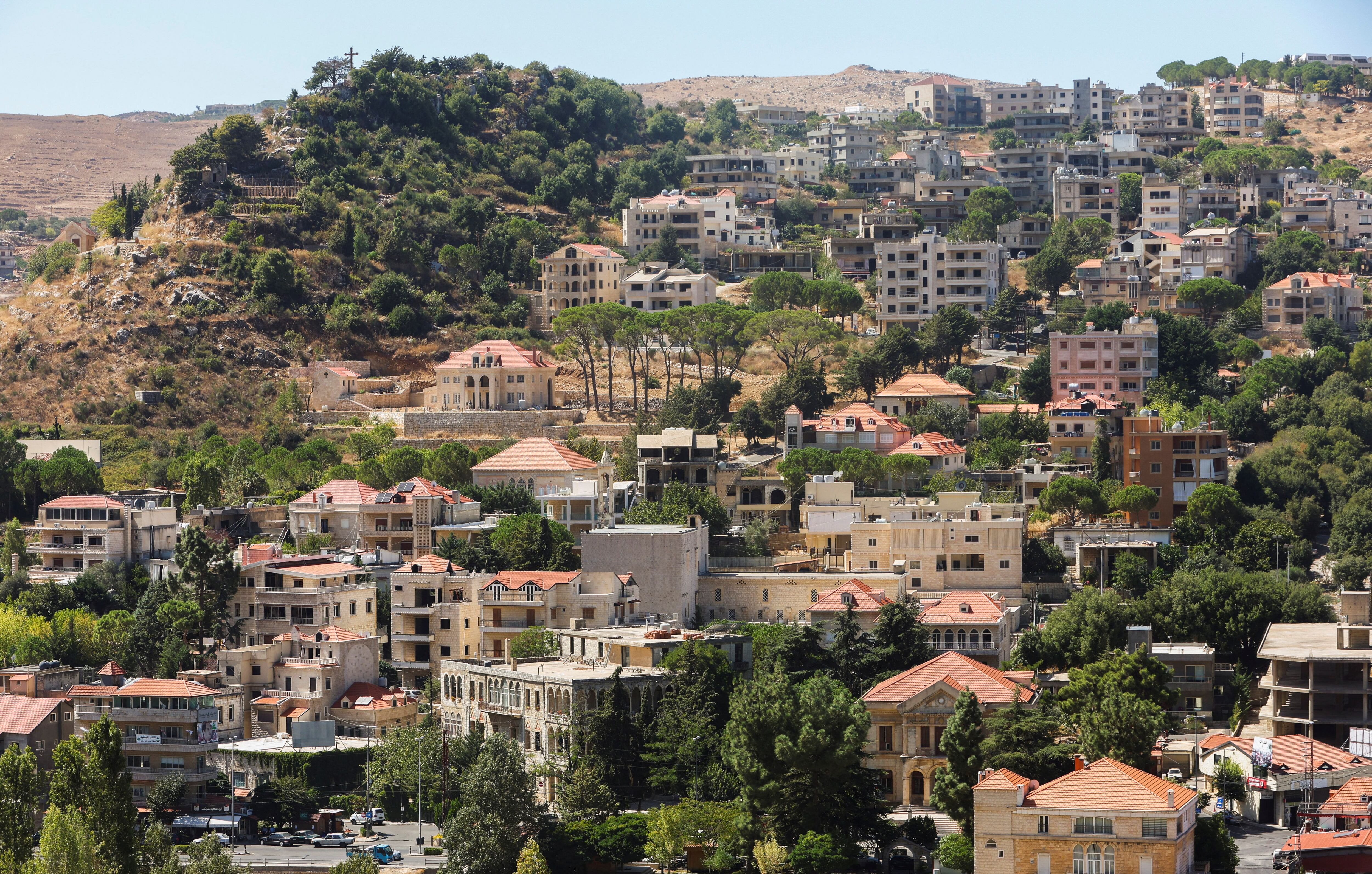 A general view of the town of Jezzine, southern Lebanon, September 28, 2023. REUTERS/Aziz Taher
