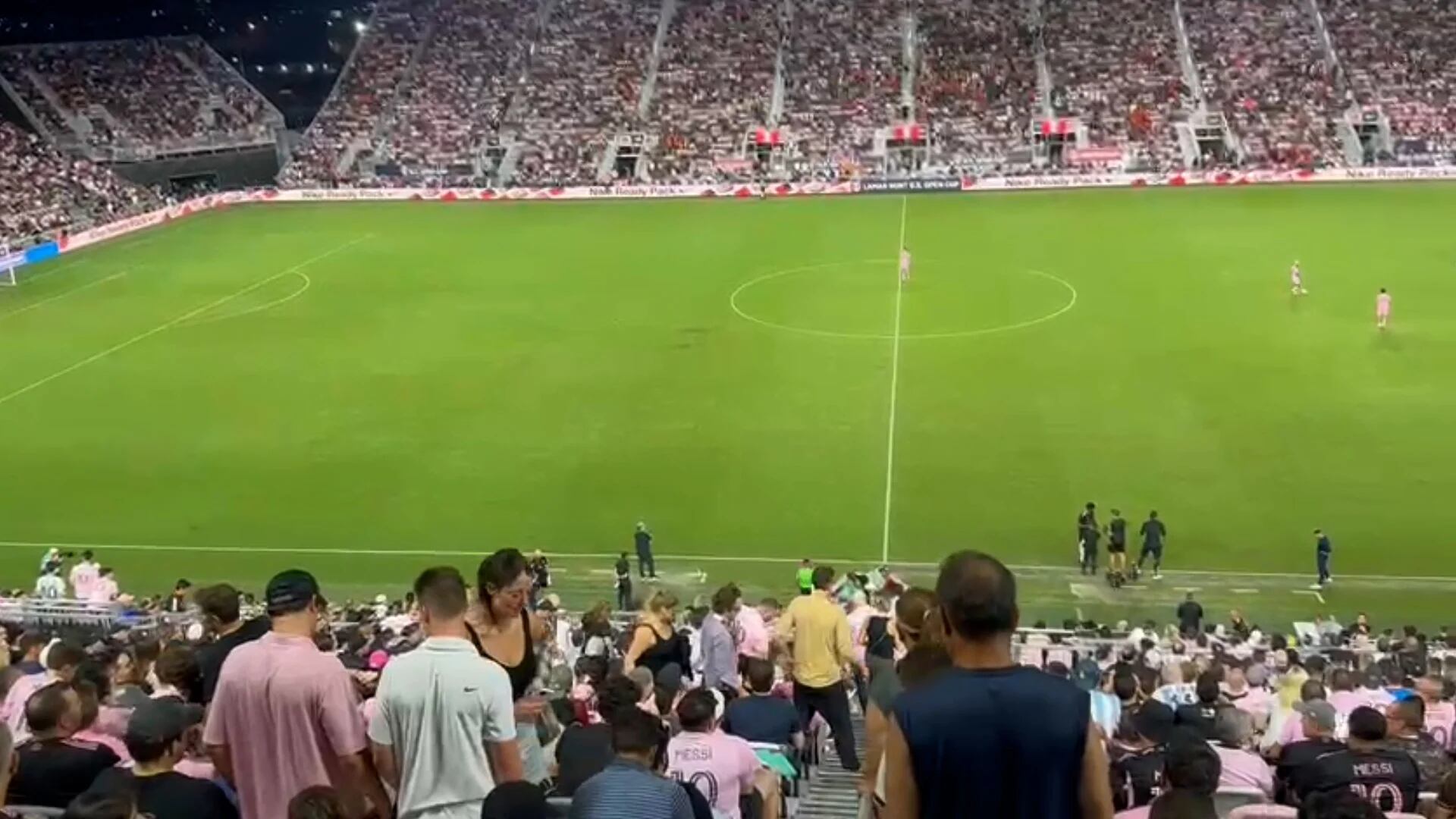 La reacción del público de Inter Miami tras el gol de Houston Dynamo que luego fue anulado