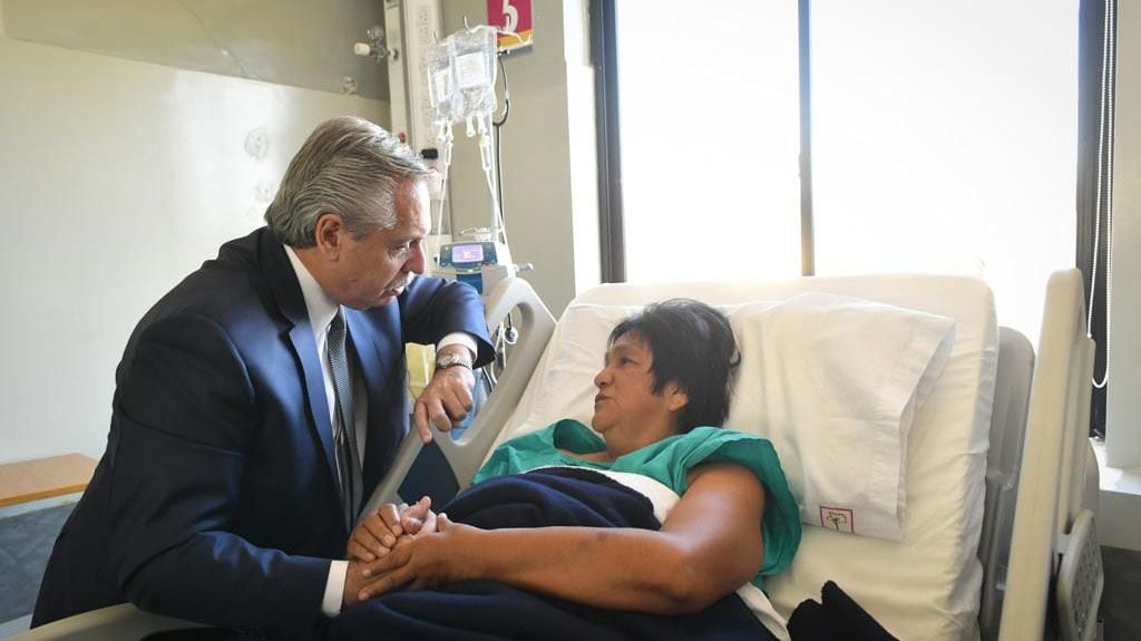 presidente Alberto Fernández tras visitar a Milagro Sala
