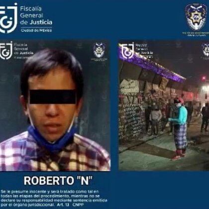Según policías del Zócalo, este sujeto agredió física y verbalmente a mujeres de la policía (Foto: Fiscalía CDMX)