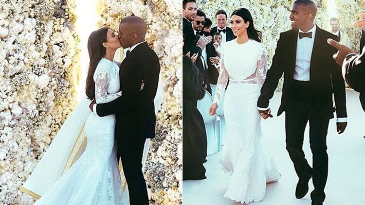 Kim Kardashian Revelo Fotos Ineditas De Su Lujosa Boda Infobae