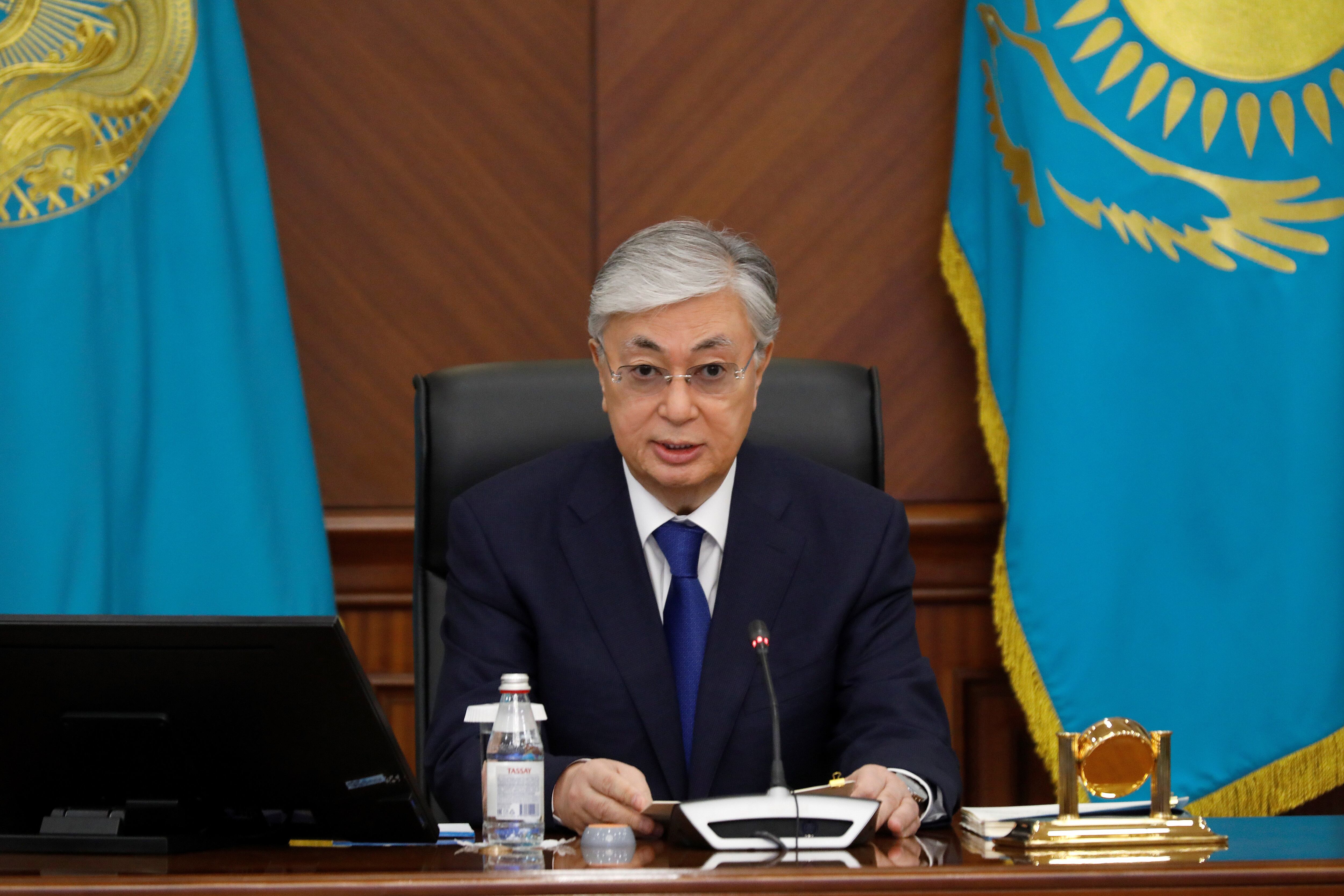 El presidente de Kazajistán, Kasim Jomart Tokayev
