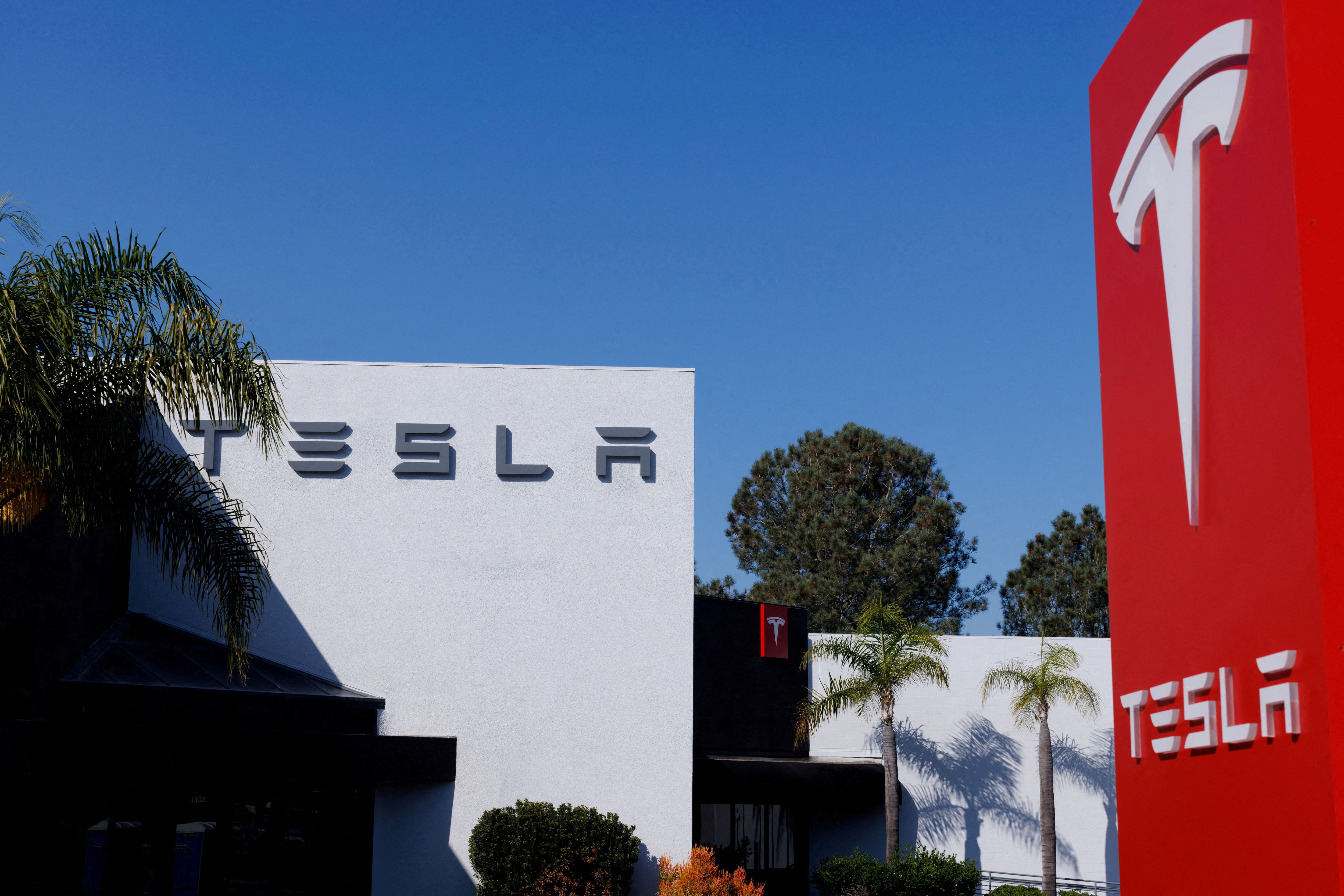 Se ha registrado una caída del 23.14% en el valor de las acciones de Tesla desde el inicio de 2024. (Reuters/Mike Blake)