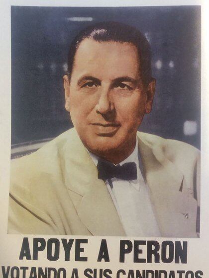 Viejos afiches de Perón del año 1954