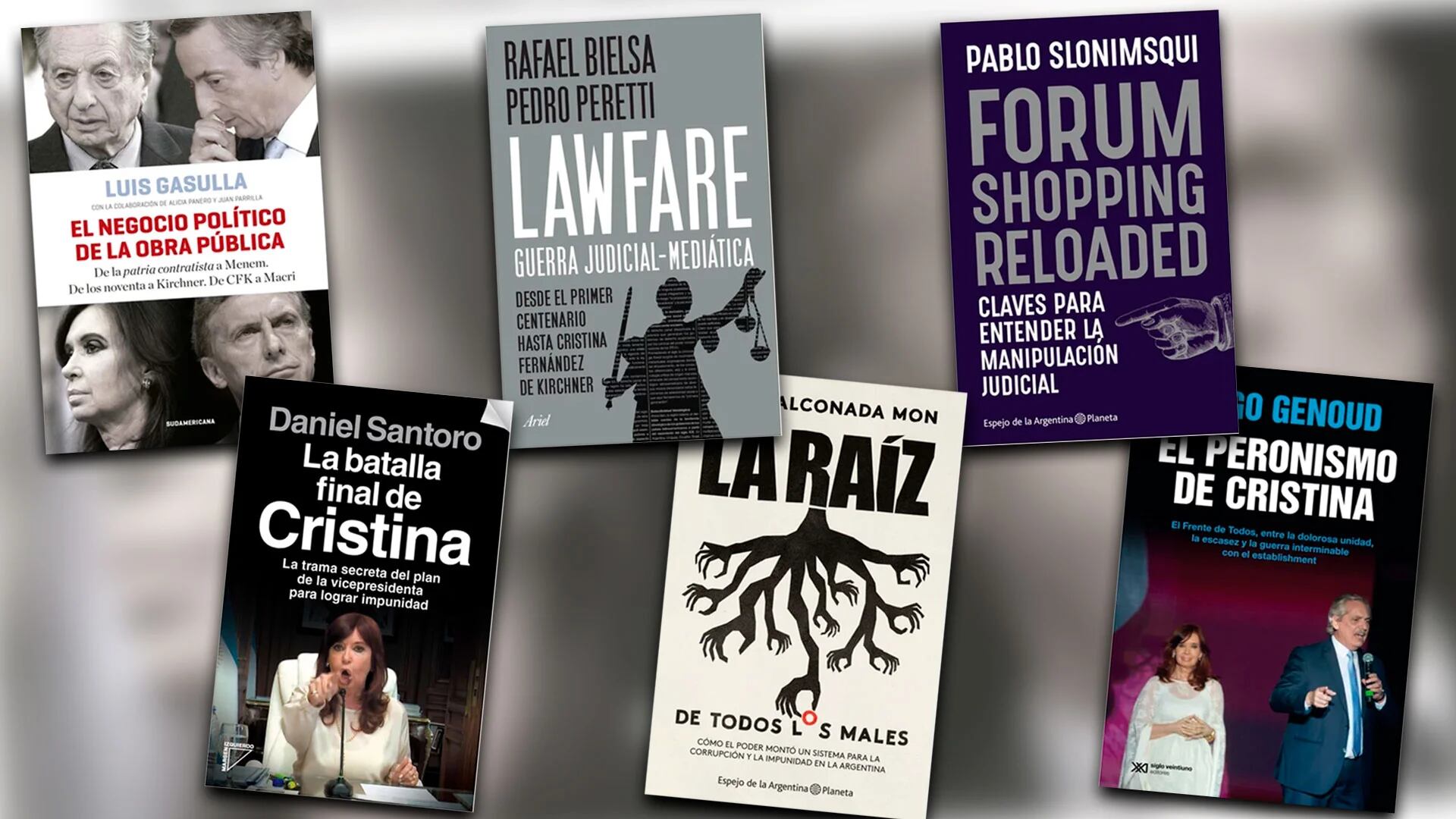 Juicio a Cristina, corrupción y lawfare: seis libros para acercarse al tema del momento