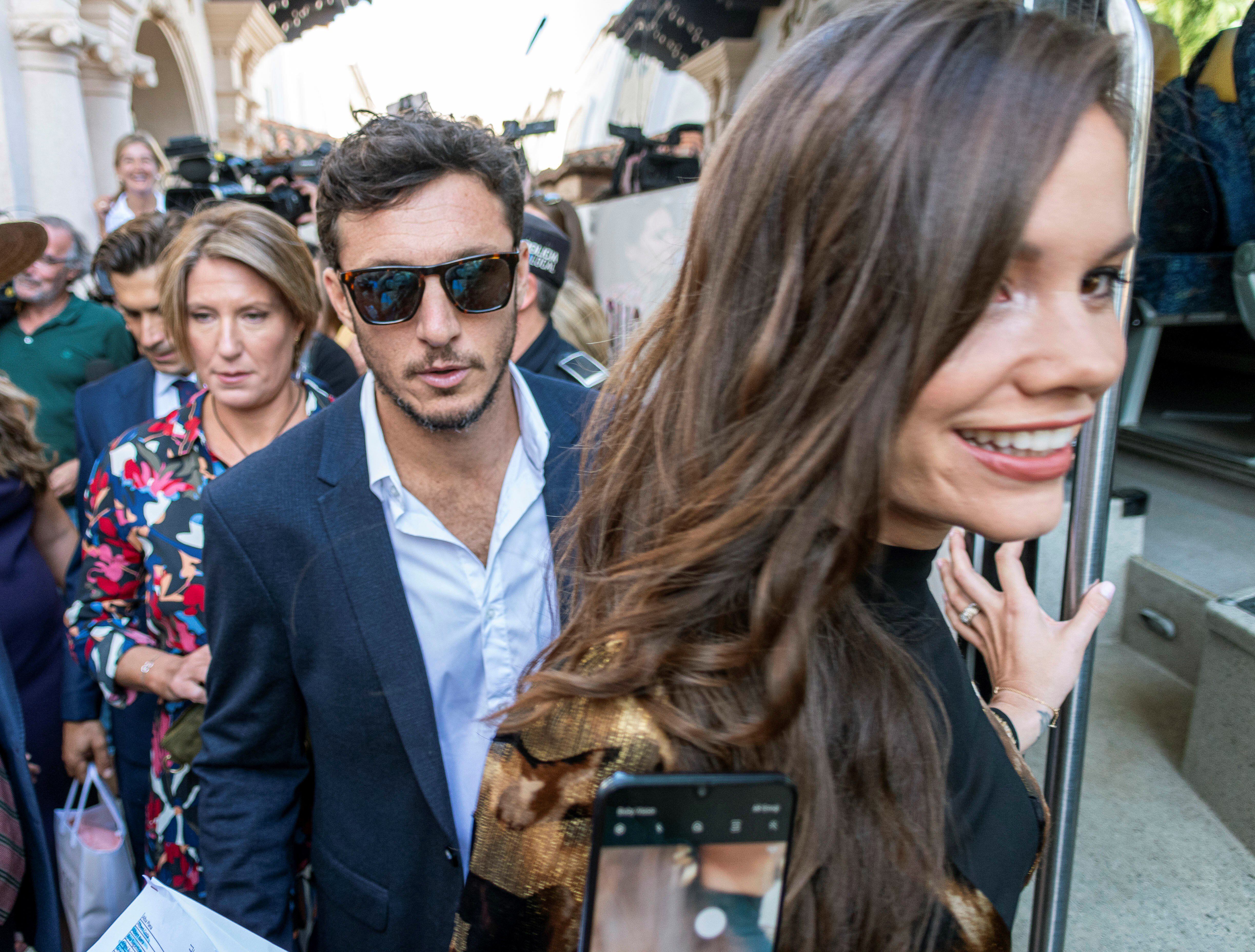 El argentino Juan Mónaco y Diana Arnopoulos, invitados a la boda de Rafa Nadal y Mery Perelló EFE/ Cati Cladera