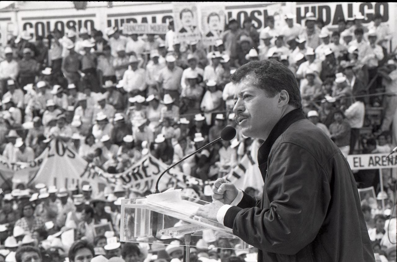 Luis Donaldo Colosio lucía ocmo el amplio favorito para convertirse en presidente de la República en 1994. 
FOTO: ARCHIVO /ELOY VALTIERRA /CUARTOSCURO.COM
