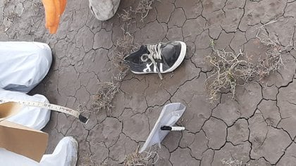 La zapatilla encontrada cerca de donde fue hallado el cuerpo es similar a la que usaba Facundo el 30 de abril