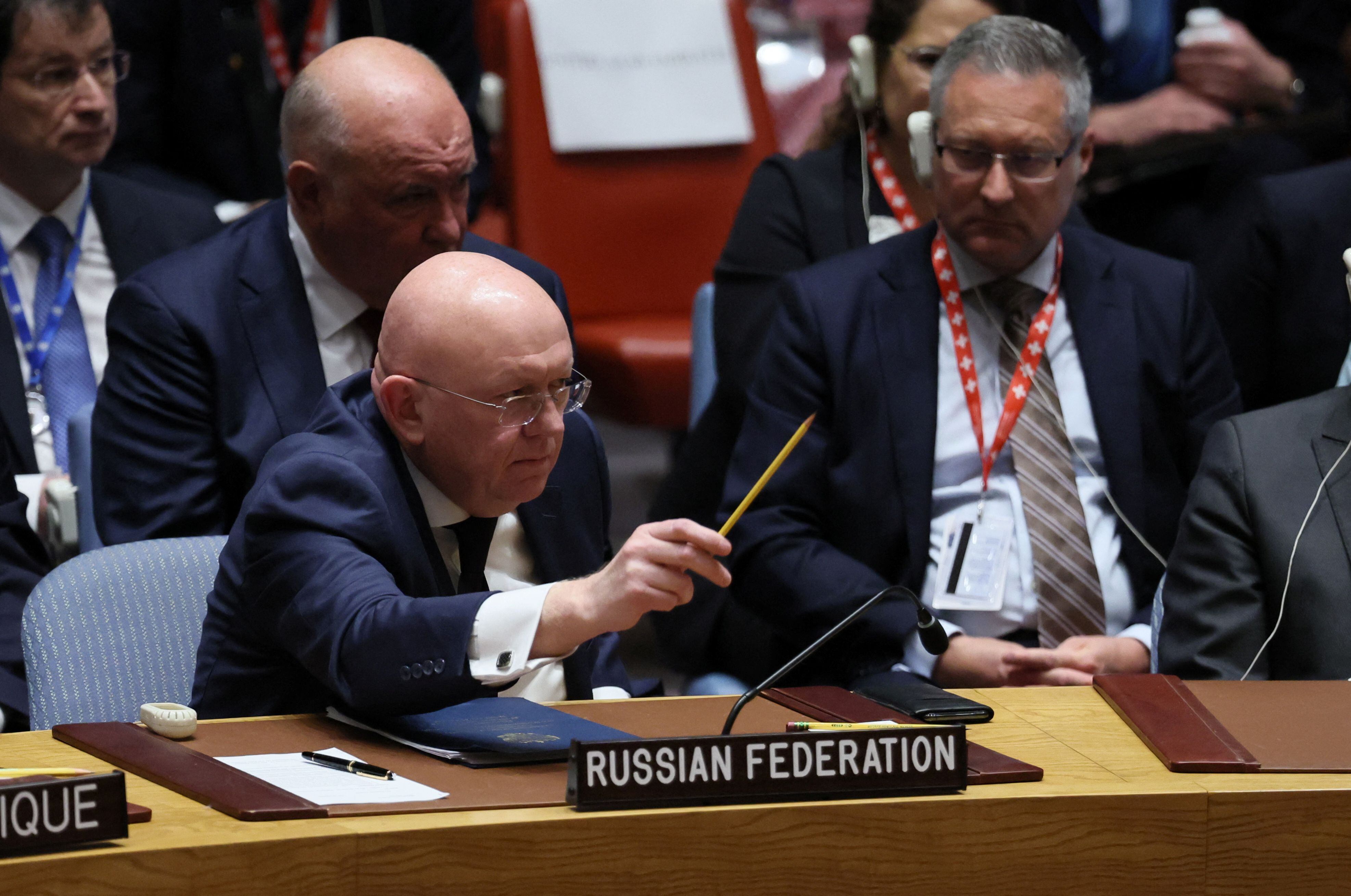 El embajador ruso ante la ONU Vasily Nebenzya (REUTERS/Brendan McDermid)