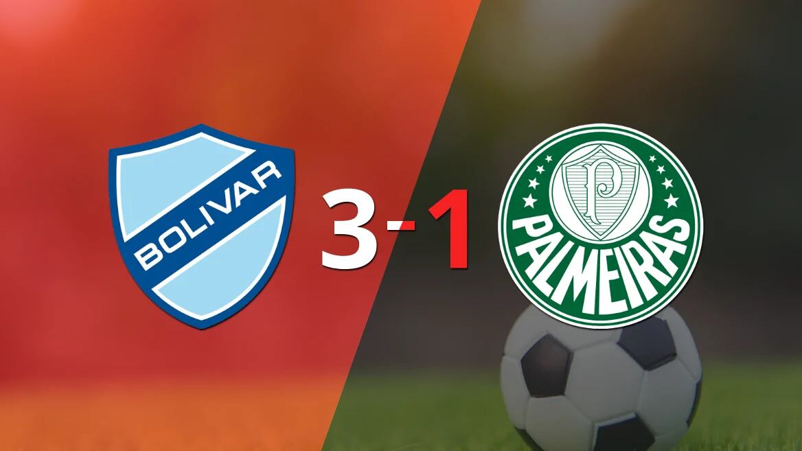 Bolívar paseó a Palmeiras y selló su triunfo 3 a 1