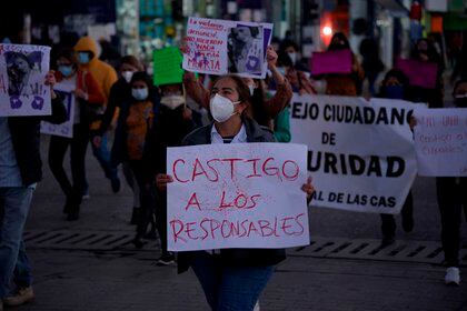 A nivel nacional, el municipio con más feminicidios en 2020 fue Juárez, Chihuahua, con un total de 19 casos, seguido de Tijuana, Baja California (18 feminicidios) y Monterrey, Nuevo León (17) (Foto: EFE/Carlos López)
