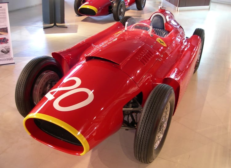 La Ferrari Lancia D-50 en el Museo de Fangio