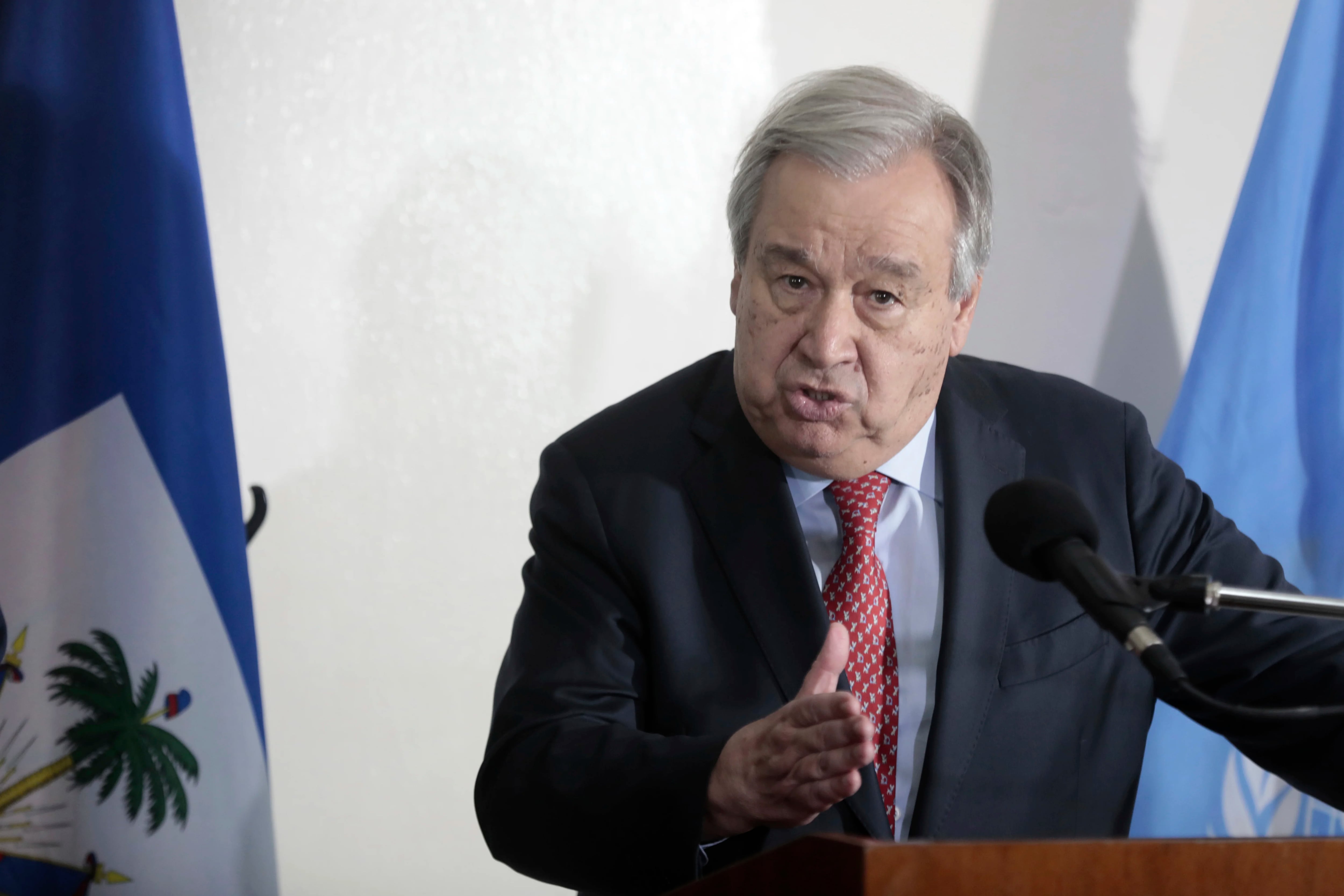 El secretario general de la ONU, Antonio Guterres (Foto AP/Odelyn Joseph)