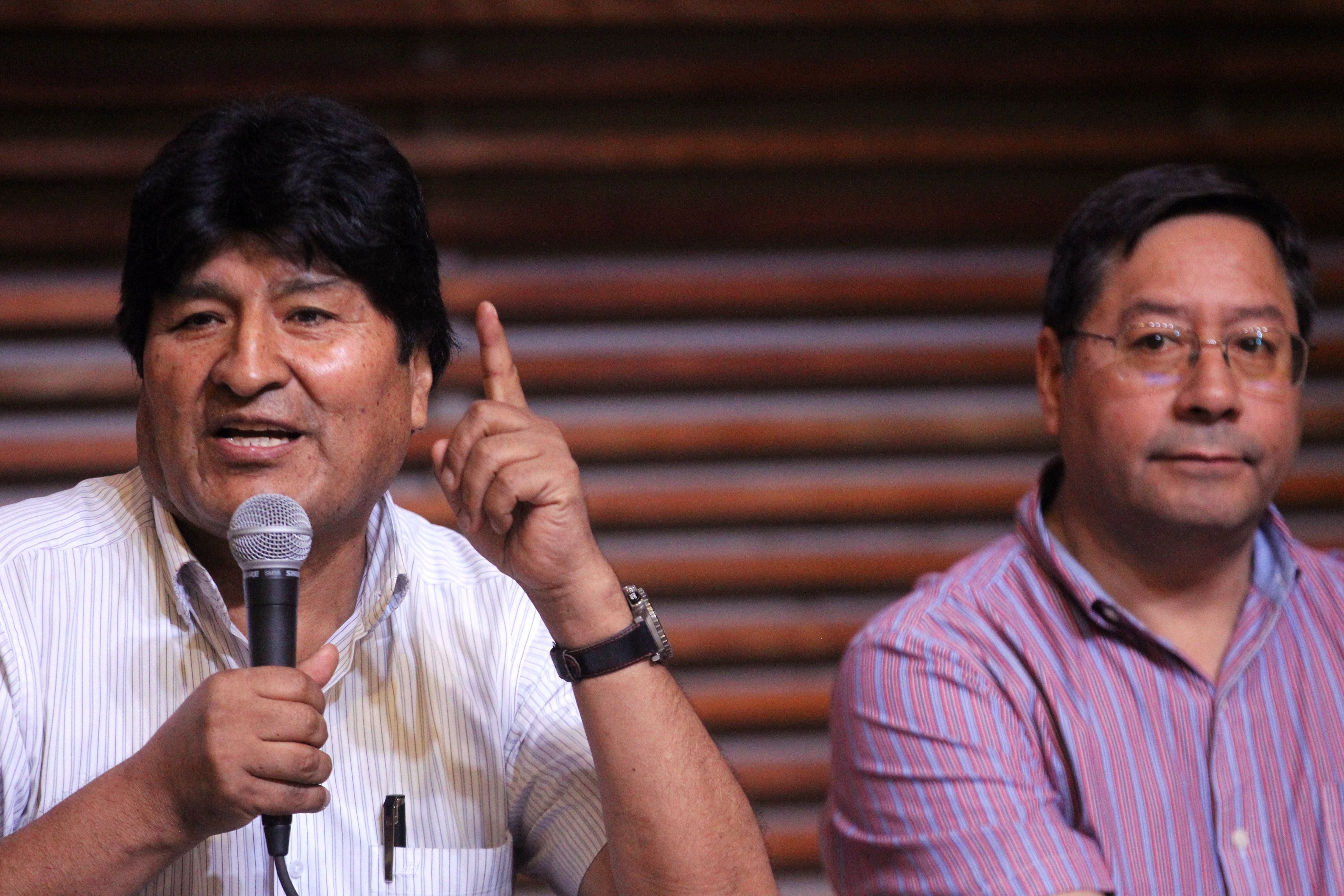Cada vez es más profunda la división entre Evo Morales y Luis Arce (EFE/Aitor Pereira)