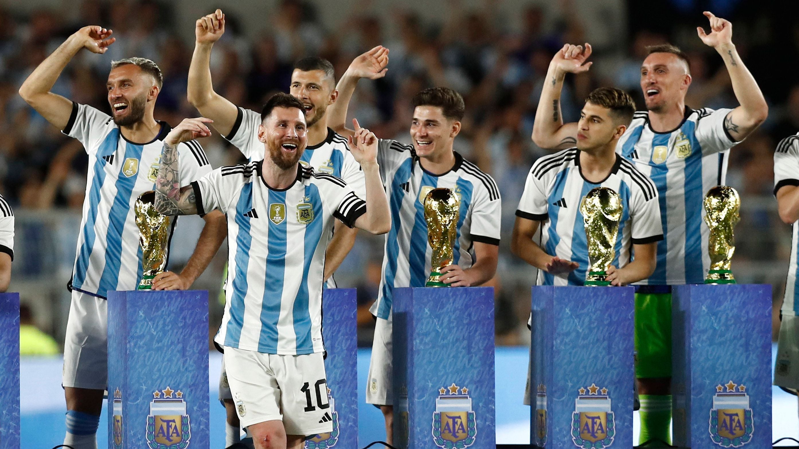 La selección argentina ya tendría lista su camiseta para los próximos compromisos oficiales (Foto: Reuters)