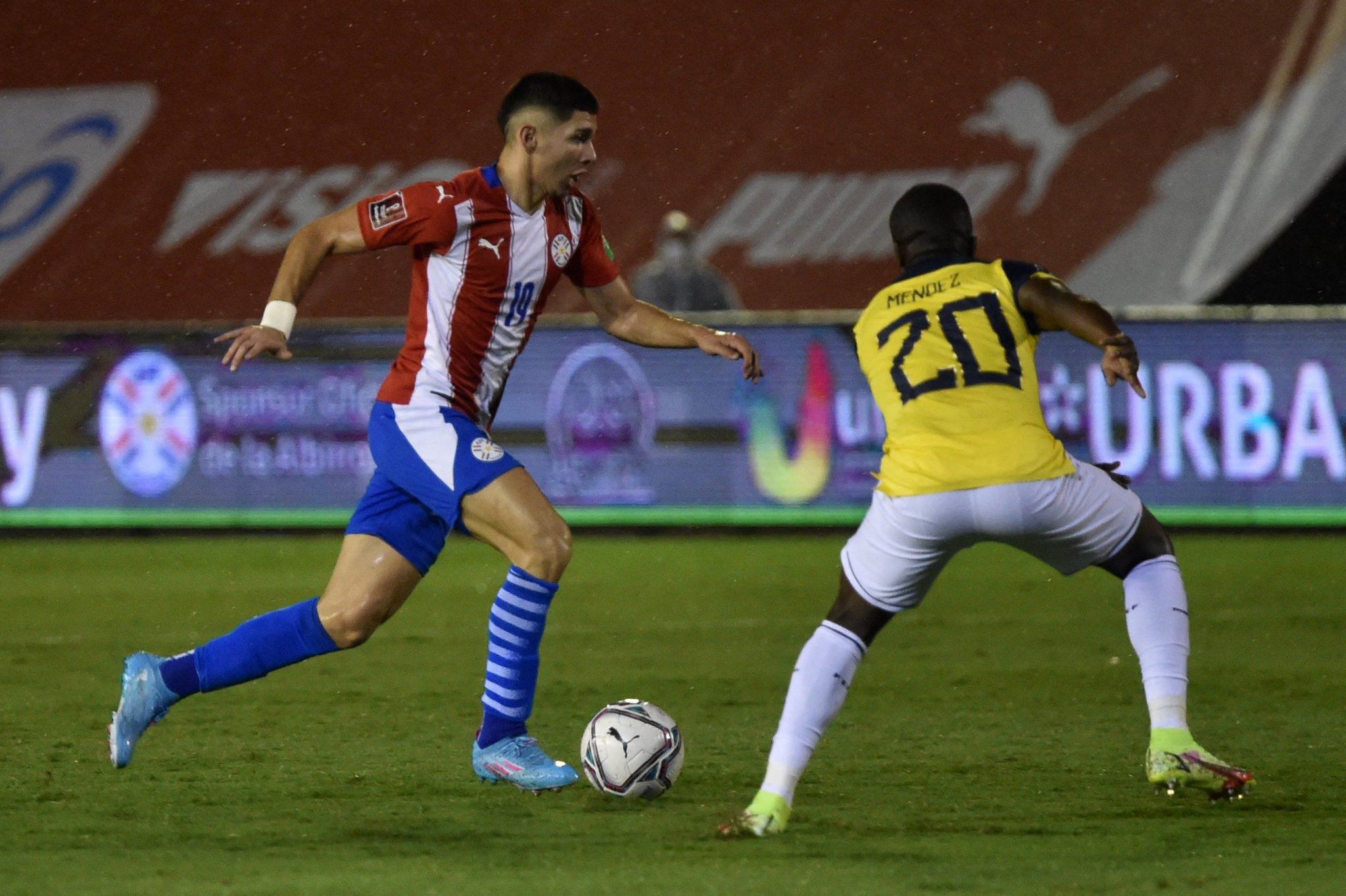 Julio Enciso had a great performance in Paraguay vs. Ecuador, where it provided assistance. | Photo: 'Albirroja'