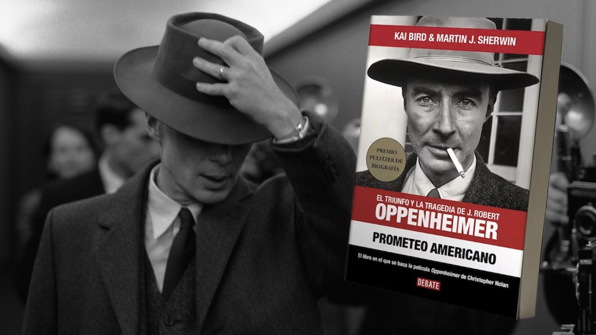 El filme "Oppenhaimer" es la adaptación del libro "Prometeo americano", de Martin Sherwin (Universal Pictures / Editorial Debate.)