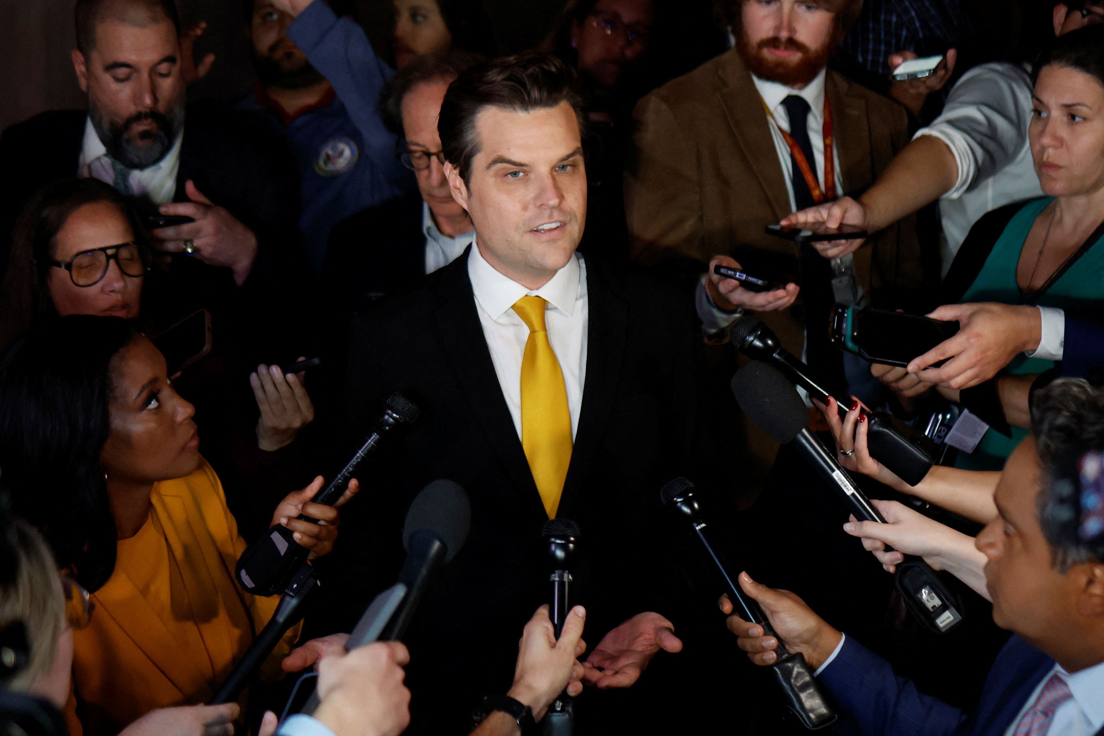 El representante republicano Matt Gaetz (REUTERS/Jonathan Ernst)