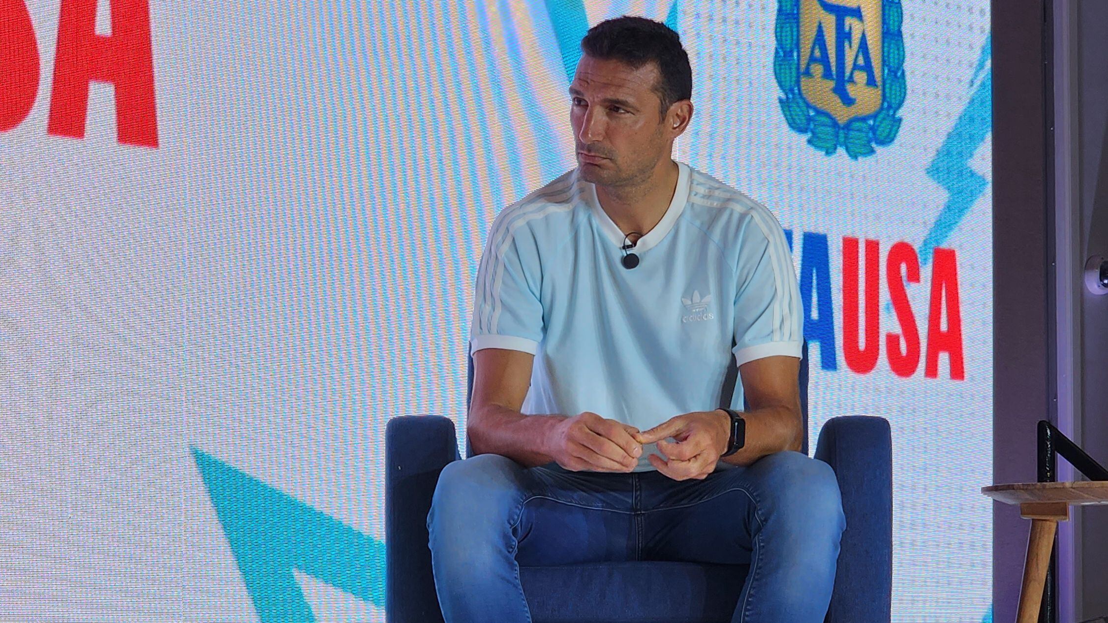 Lionel Scaloni, presente en el evento (Nacho Martin Films)