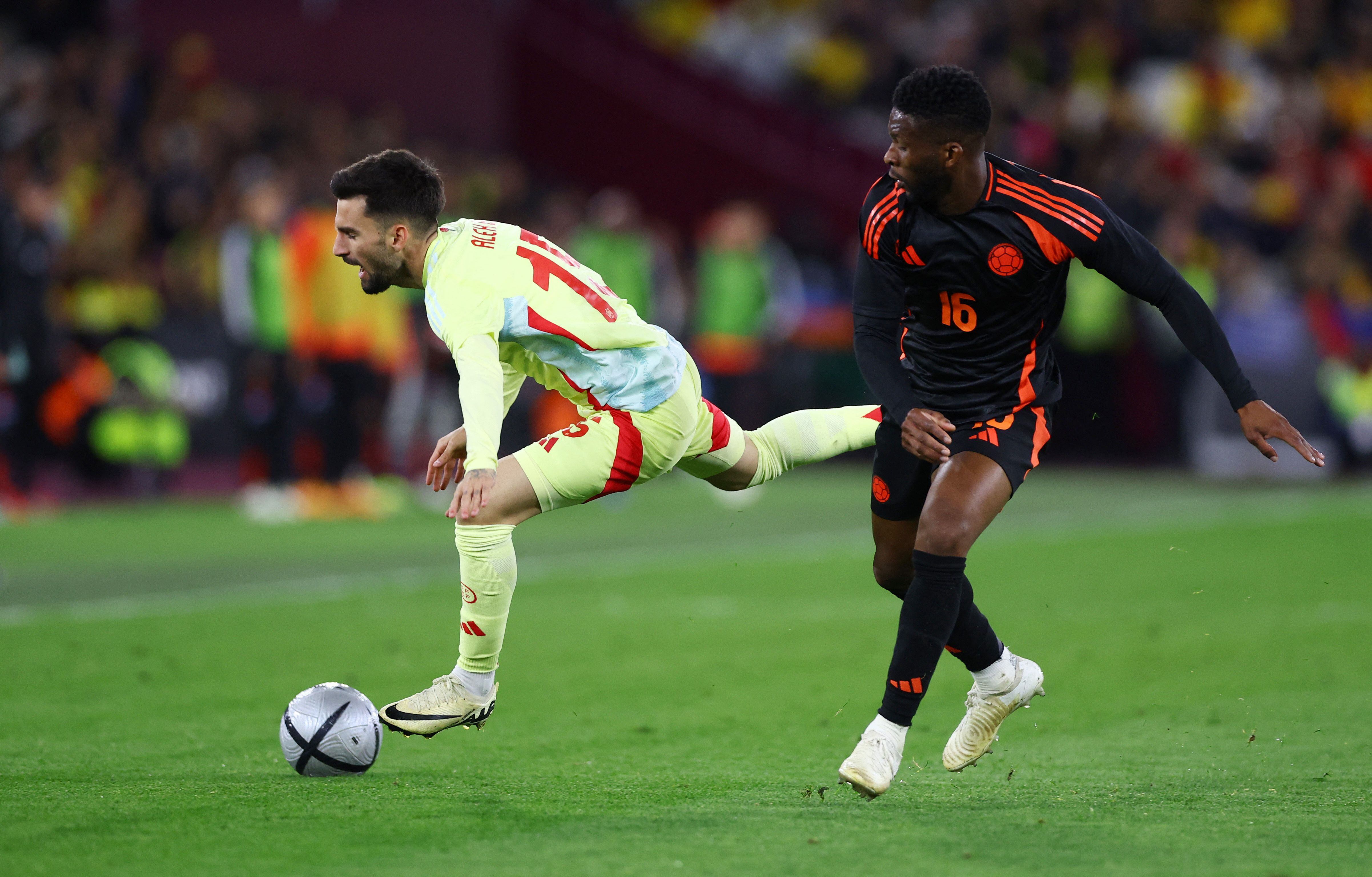 Colombia viene de hacer historia con su primera victoria sobre España en Londres por la mínima diferencia - crédito Matthew Childs/ Action Images vía Reuters