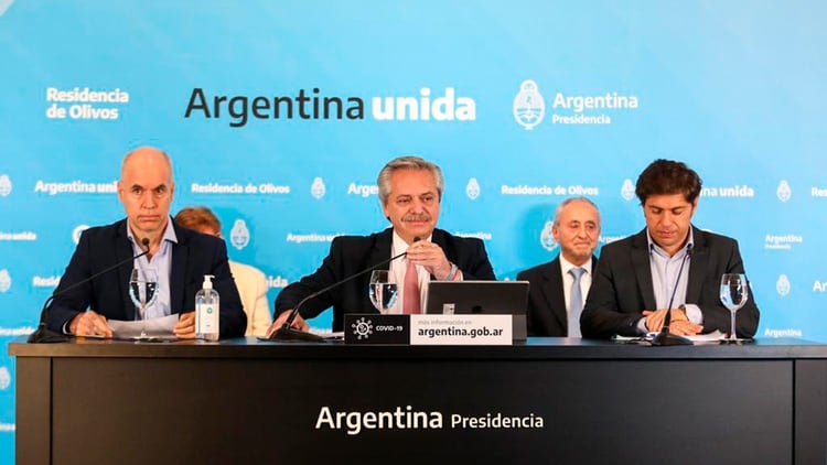 Horacio Rodríguez Larreta y Axel Kicillof tomaron la palabra luego de la del Presidente