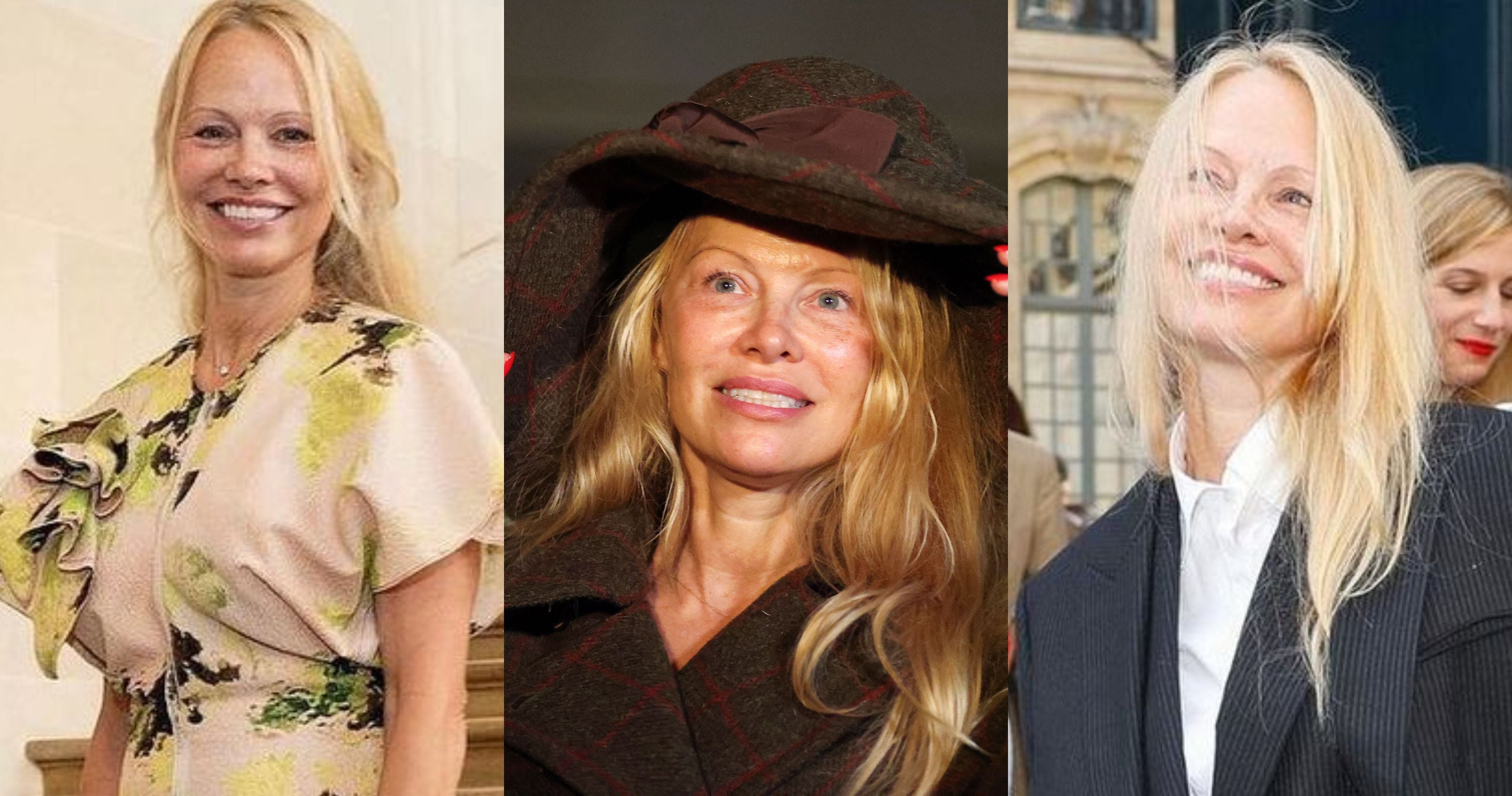 Pamela Anderson dio mucho de qué hablar al presentarse en la semana de la moda de París sin maquillaje 
REUTERS/Johanna Geron