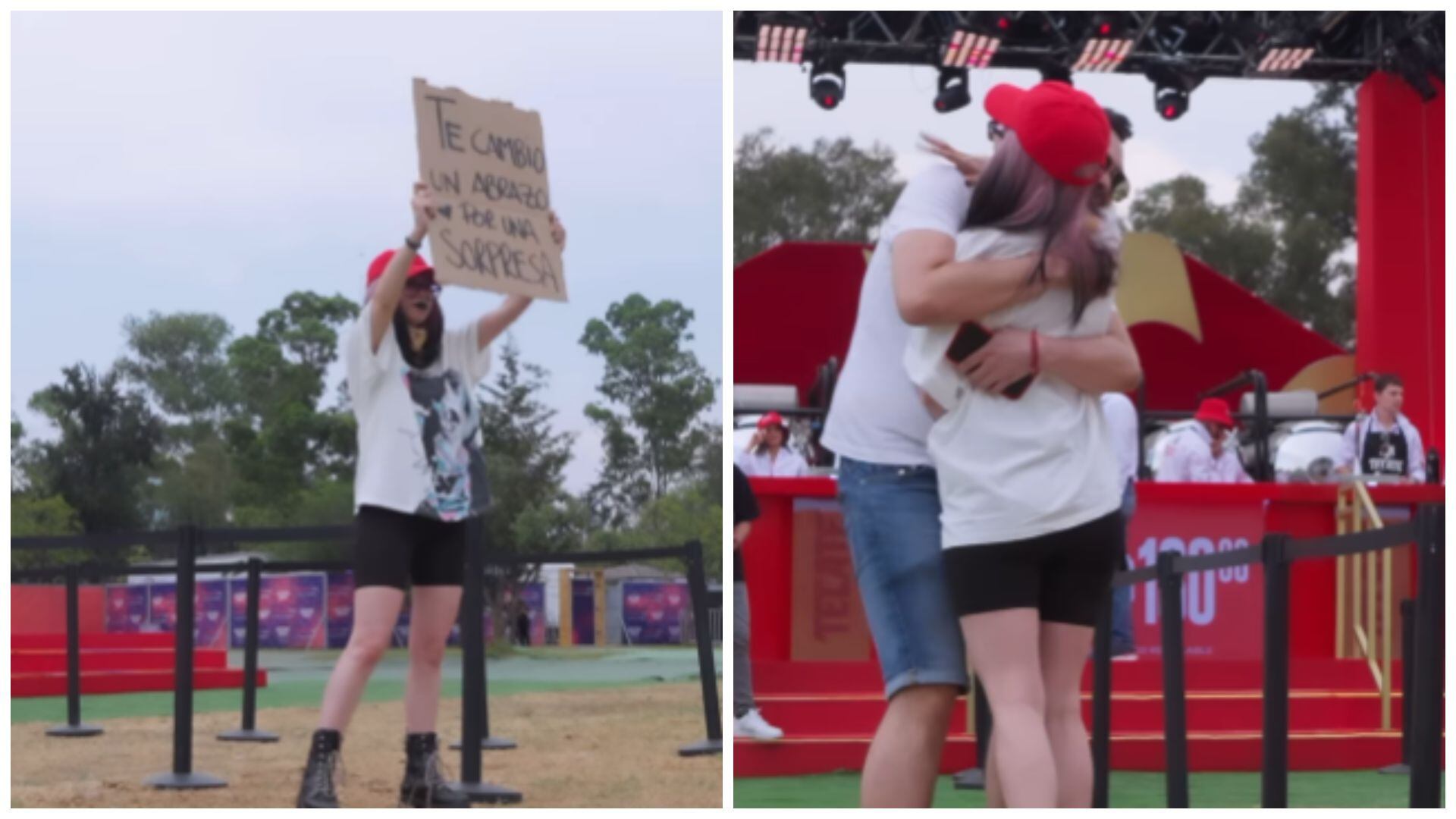¿La viste? Paty Cantú se disfraza en Tecate Emblema para abrazar a sus fans y darles una sorpresa | VIDEO