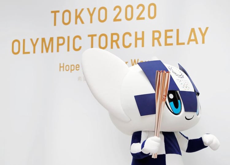 La mascota de los Juegos de Tokio, Miraitowa (Reuters)
