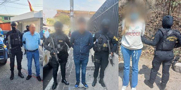 Cártel de Sinaloa tres detenidos en Guatemala "Don Chino" "Gaby"