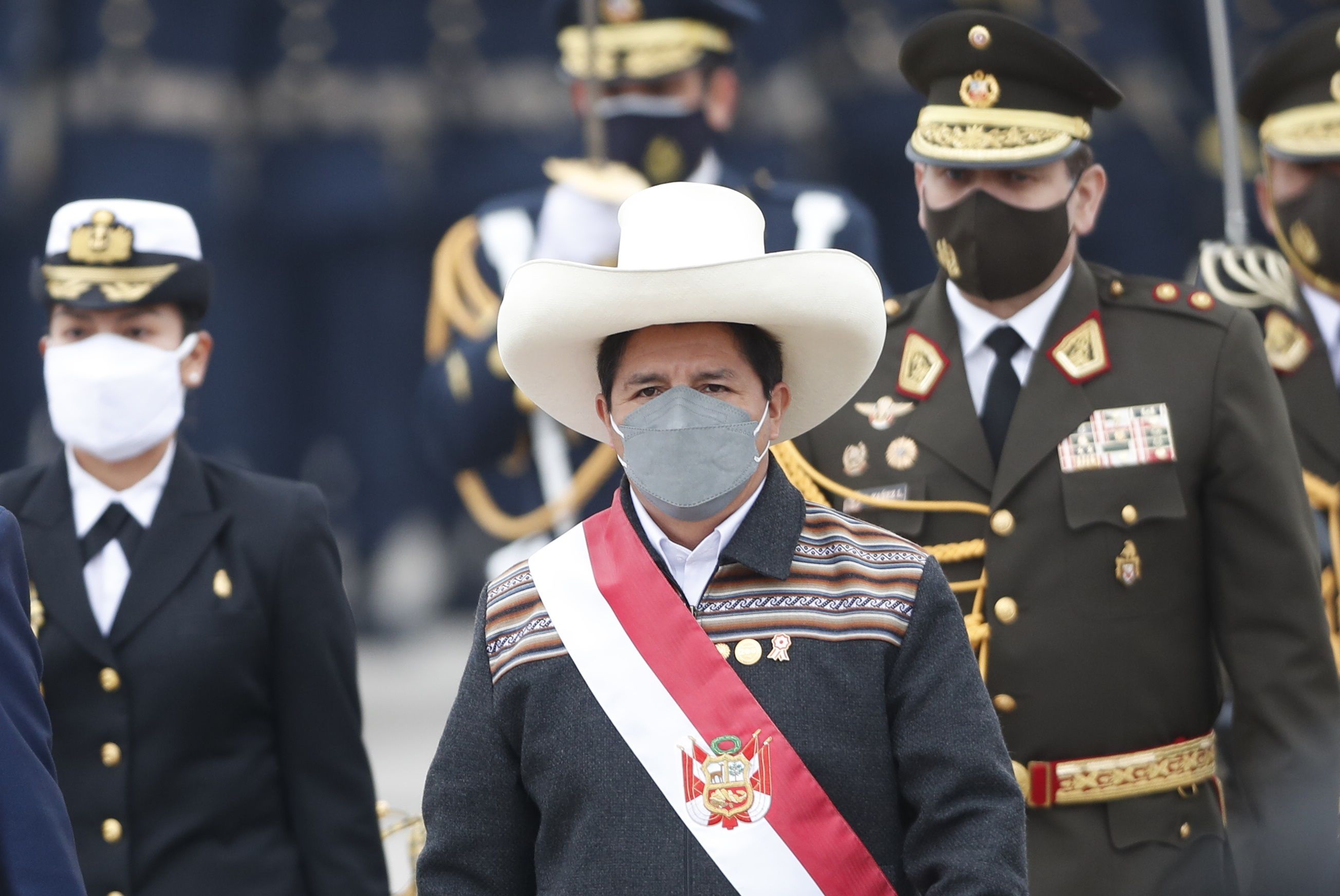 El presidente de Perú, Pedro Castillo (EFE/ Paolo Aguilar)