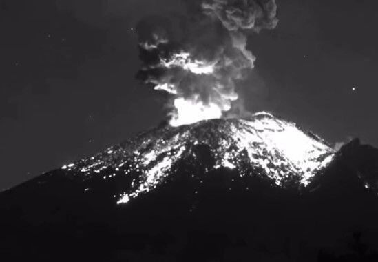 Erupsión, Popocatépetl, explosiones