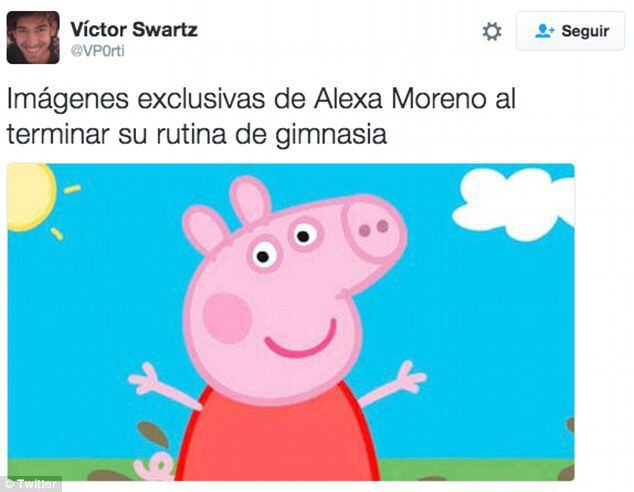En redes sociales criticaron el físico de la gimnasta (Foto: Twitter)