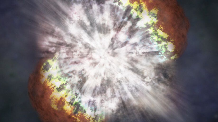 Ilustración de una explosión de supernova gigante, como la detectada por los astrónomos (NASA/CXC/M.WEISS)
