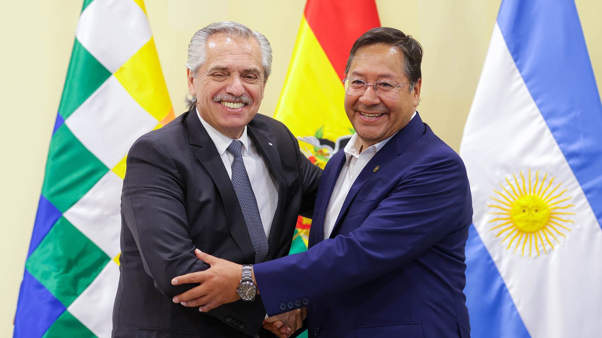 Alberto Fernández y Luis Arce, el presidente de Bolivia