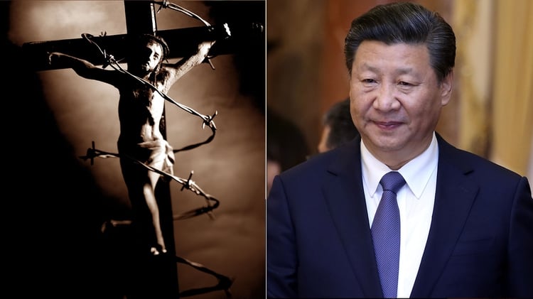 Resultado de imagem para Xi Jinping contra CRISTO