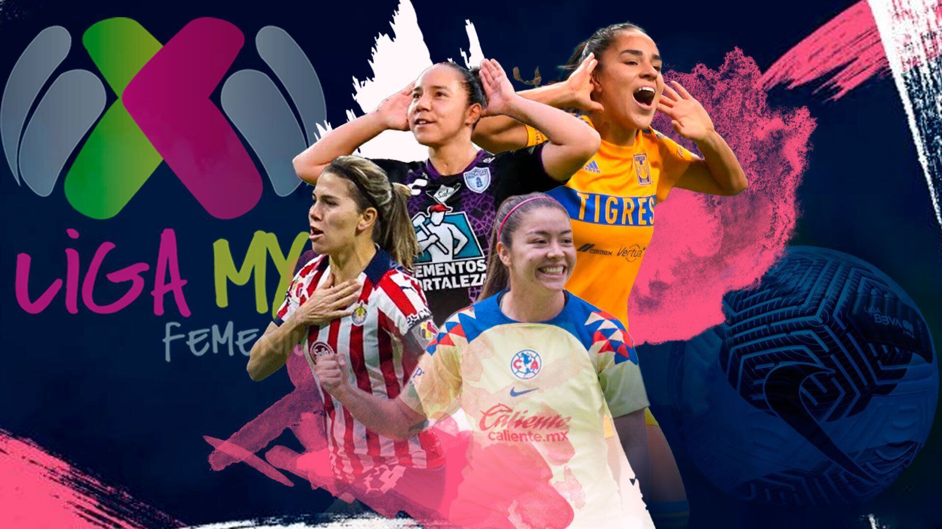 Ellas son las 10 mejores atacantes del actual torneo de la Liga MX Femenil. (Infobae)