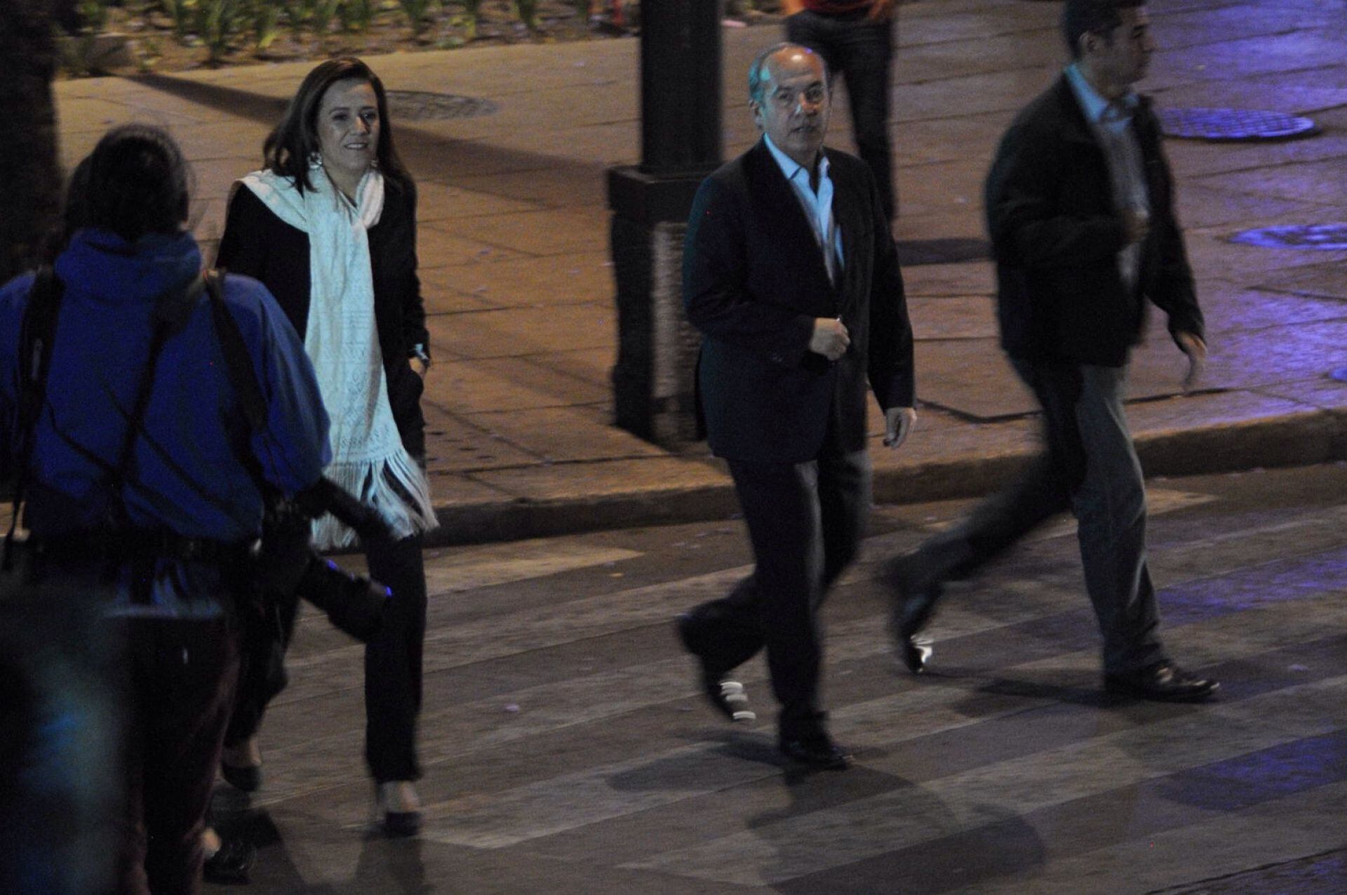 Felipe Calderón y Margarita Zavala