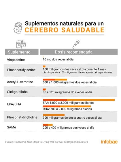 La lista de nutrientes cerebrales que tienen beneficios significativos para la salud del cerebro (Marcelo Regalado)