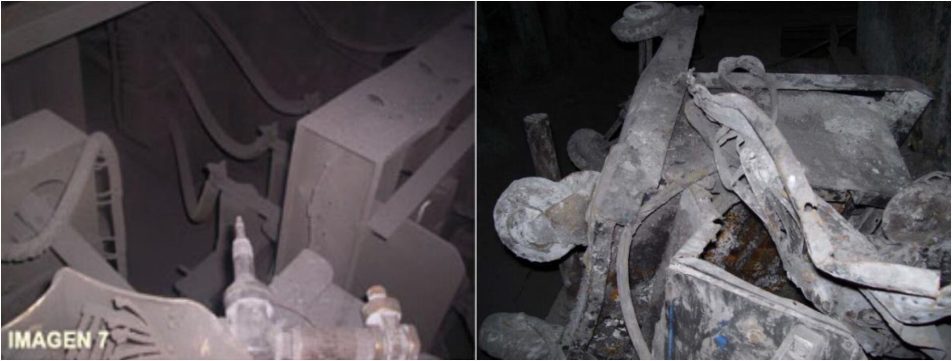 Fotos del equipo de trabajo que usaban los mineros atrapados en Pasta de Conchos