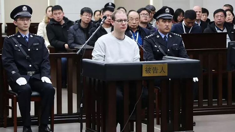 Robert Lloyd Schellenberg, el canadiense condenado a muerte en China (AFP)