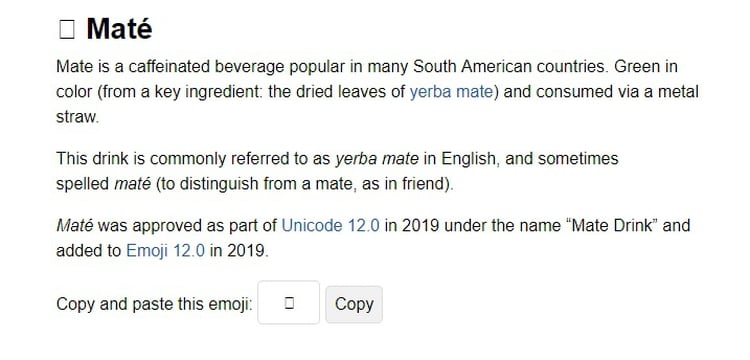 Hay que copiar el código del emoji del mate y pegarlo en Twitter.