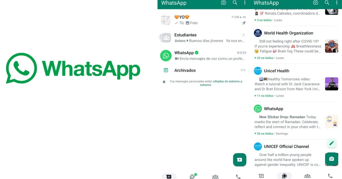 WhatsApp se actualiza con un nuevo diseño similar al iPhone