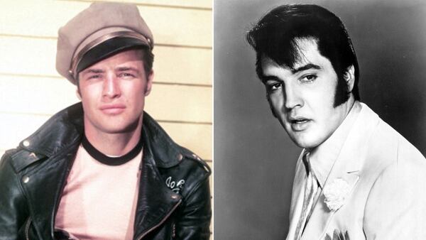 Elvis Presley y Marlon Brando, dos de los galanes mÃ¡s importantes de la historia de Hollywood