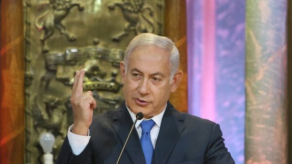El premier israelí durante la Cumbre de Países Bálticos en Lituania (AFP)