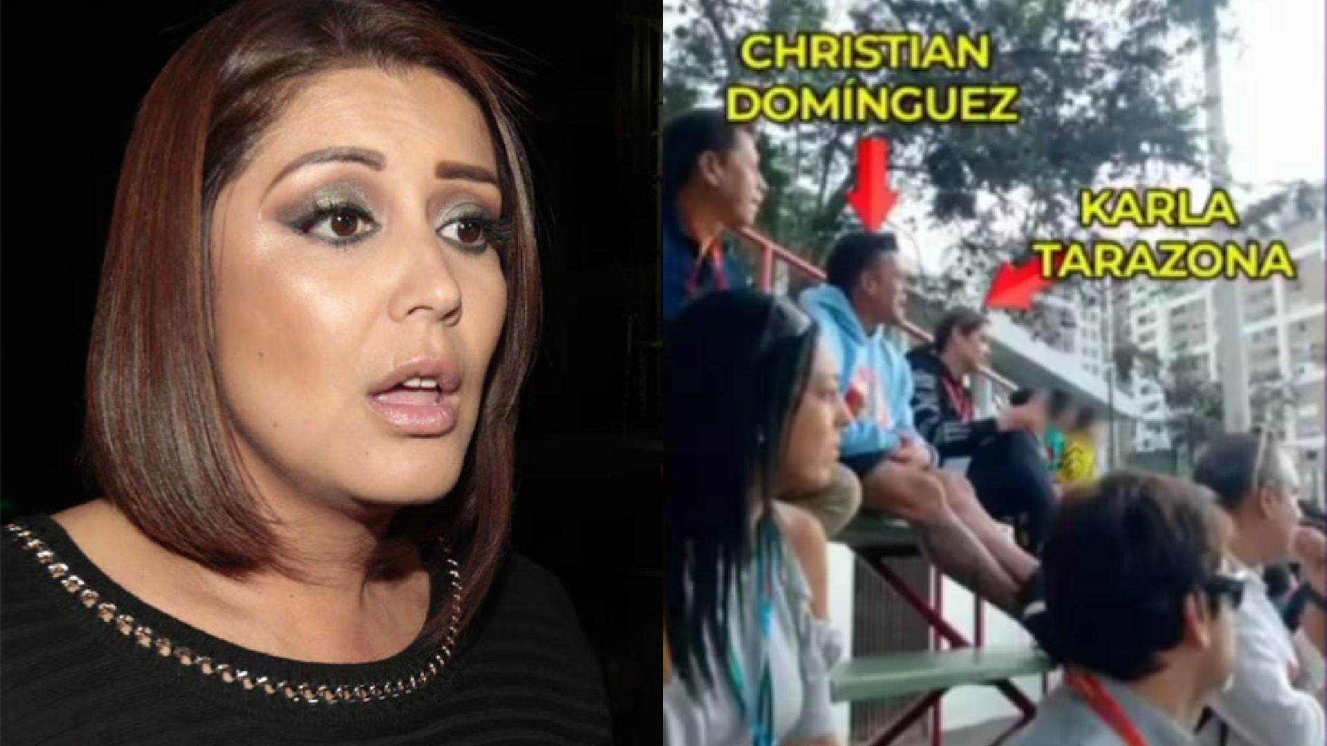 Karla Tarazona responde sobre encuentros con Christian Domínguez.