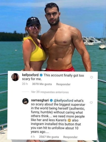 Britney Spears y Sam Asghari (Foto: Instagram / lachismeriamx)