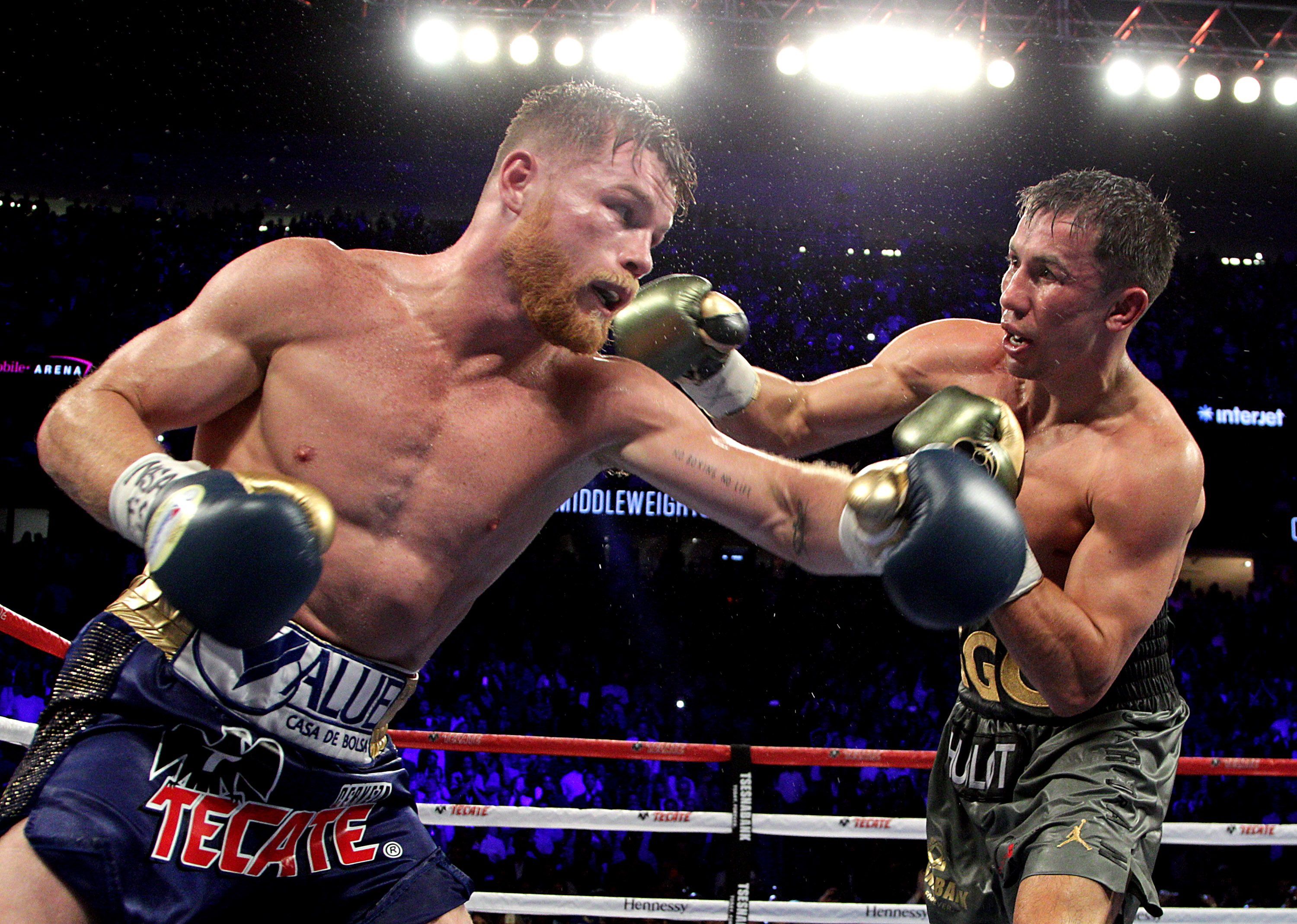 Canelo Álvarez y Gennady Golovkin podrían volver a pelear en septiembre de 2022 (Foto: AFP)